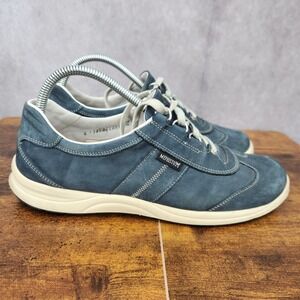 Mephisto Match Sneakers Womens 9.5 Blue Nubuck Leather Air Jet Runoff Shoes‎